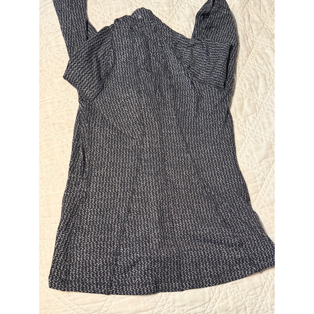 Athleta Heartbeat Jacket Womens Medium Black White Chevron Full Zip - Picture 7 of 10